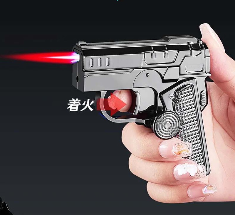ピストル型 多機能ライター ガスライター ライター ジェットライター