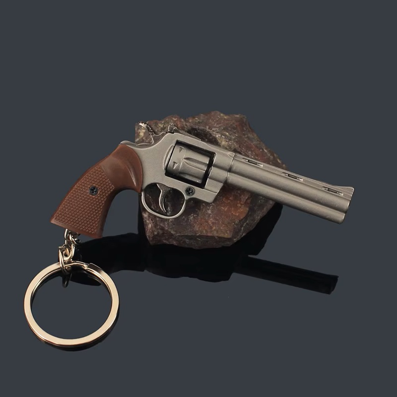 メタル製】1／3 ミニチュア python357 キーホルダー メタル製