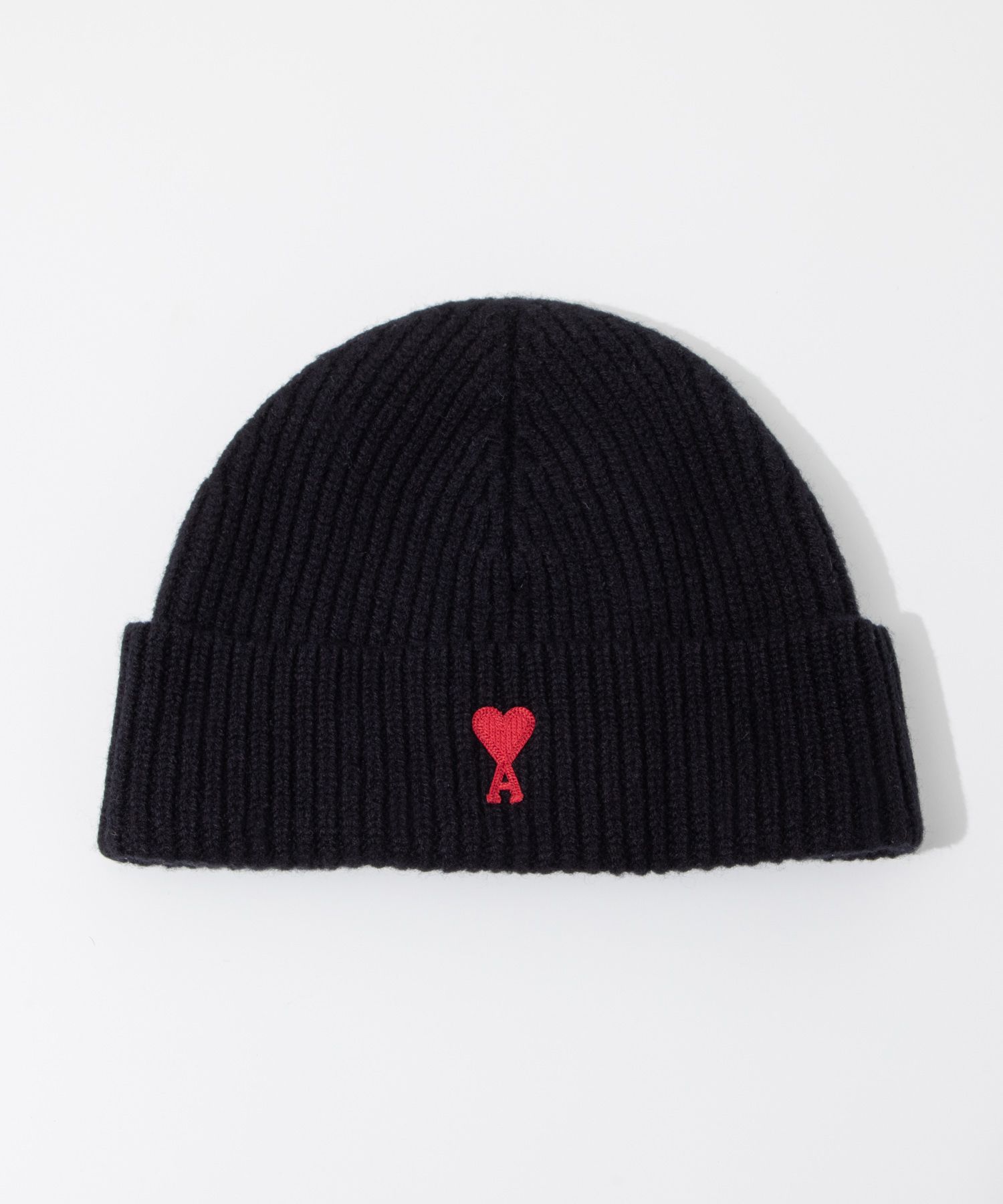 アミ パリス AMI PARIS BFUHA106.018 帽子 RED ADC BEANIE メンズ レディース ビーニー帽 リブ編み ニット帽 キャップ シンプル ウール ブラック×レッ  爆買 |  | 01