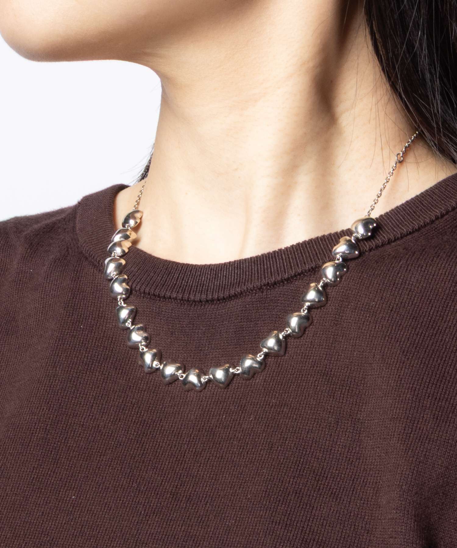 アミ パリス AMI PARIS METAL HEART CHOKER メタル ハート チョーカー UJW982.362 ネックレス レディース アクセサリー シルバー |  | 01