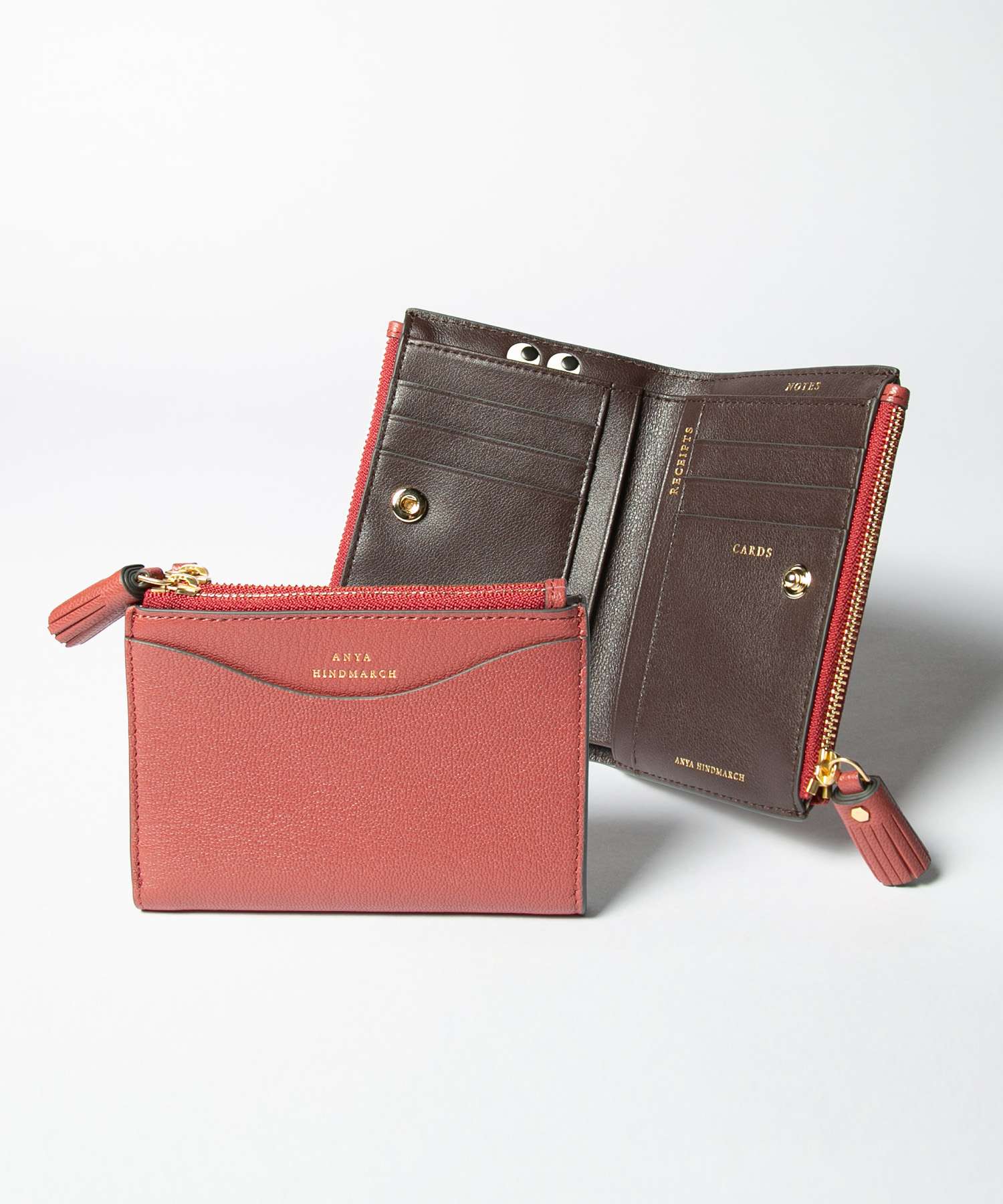 ANYA HIND MARCHお財布　アニヤハインドマーチ 二つ折り財布 ANYA HINDMARCH（アニヤ・ハインドマーチ） 二つ折り財布 Small Double