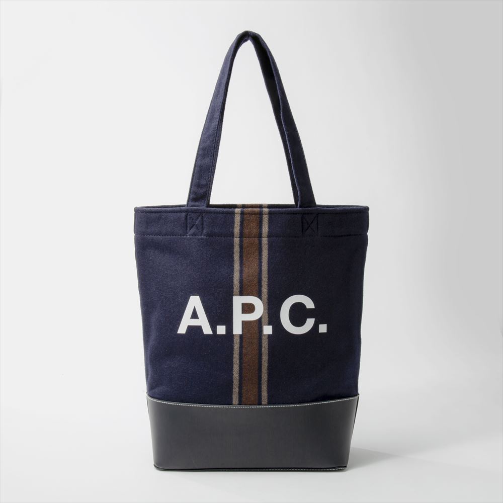 アーペーセー A.P.C トートバッグ WOANA M61444 メンズ レディース バック アクセル トート 肩掛け AXEL TOTE ショルダー レザー ウール カジュアル おしゃれ｜u-stream｜02