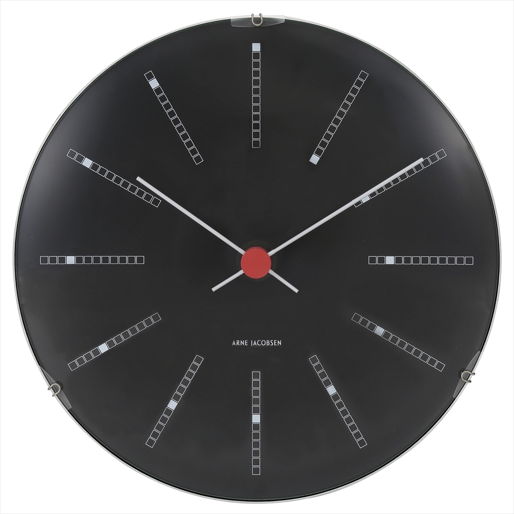 アルネ ヤコブセン 掛け時計 メンズ レディース 時計 壁掛け 21cm 北欧 シンプル バンカーズ ARNE JACOBSEN WALL CLOCK  BANKERS 43636 プレゼント おしゃれ