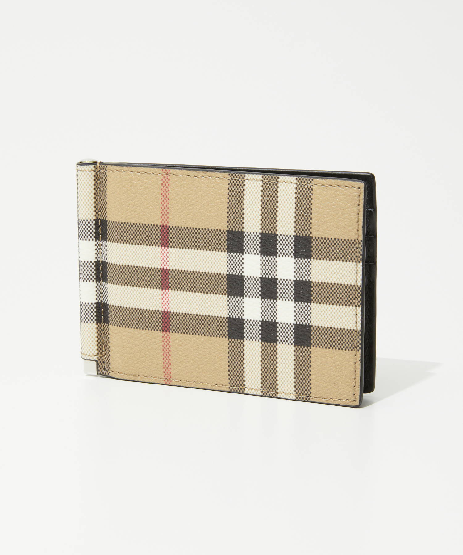 新品！Burberryレザー エンボスチェック マネークリップ Amazon | [BURBERRY] バーバリー マネークリップ 財布 メンズ