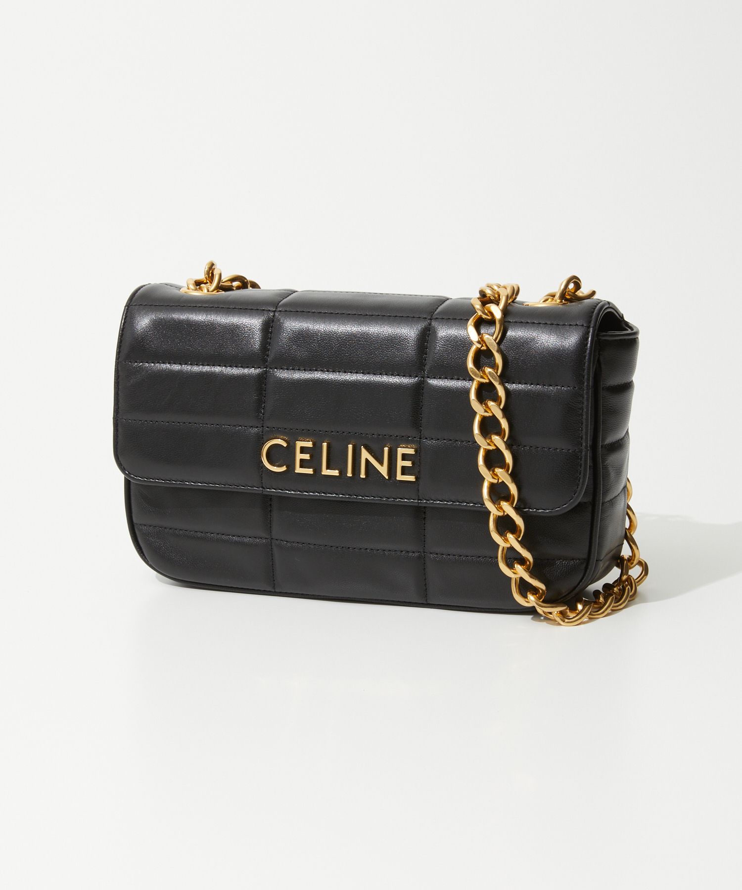 セリーヌ CELINE 11127 ショルダーバッグ レディース バッグ ミニバッグ クロスボディ 斜め掛け チェーン 肩掛け キルティング