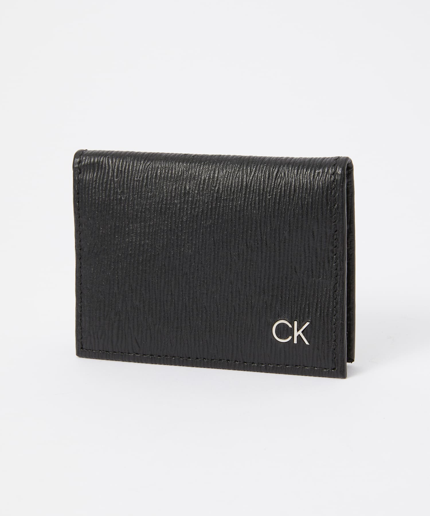 カルバンクライン Calvin Klein 31CK200002 カードケース CARD CASE メンズ ファッション小物 ミニ財布 CK 名刺入れ 2つ折り ビジネス シンプル 本革｜u-stream｜02