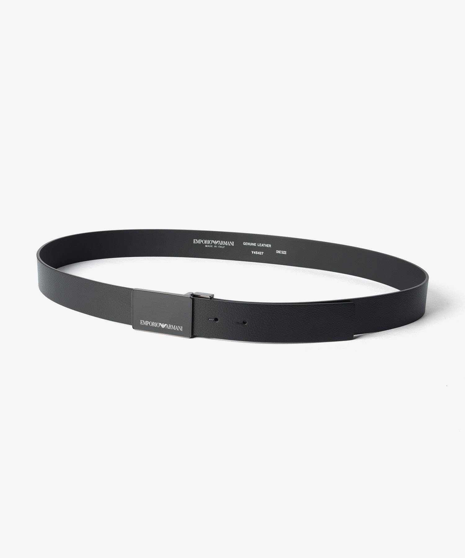 エンポリオアルマーニ EMPORIO ARMANI PEBBLED BELT ペブルド ベルト Y4S427 YTU7J メンズ | EMPORIO ARMANI | 01