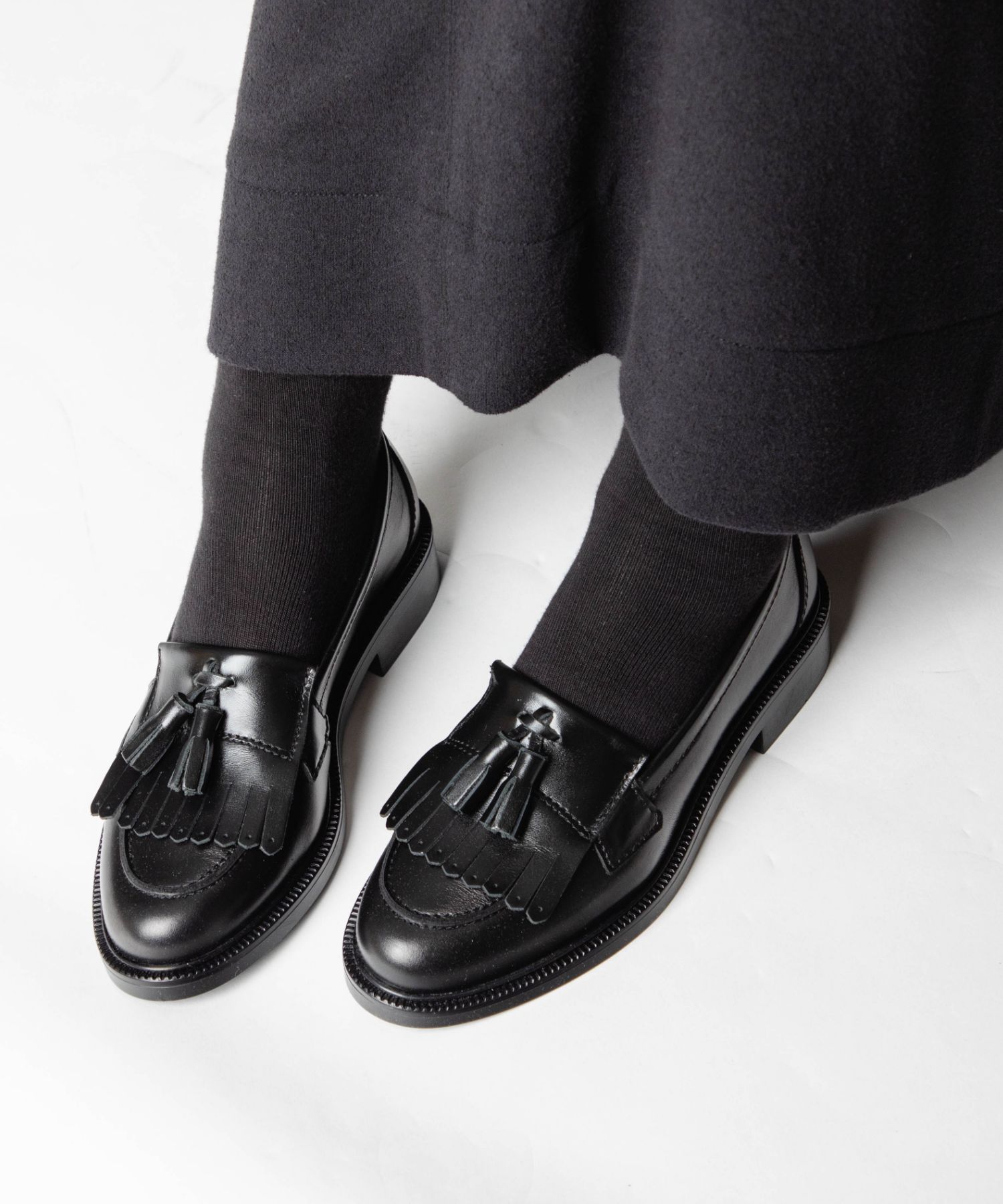 【正規品】 エネス ENESS KILT TASSEL LOAFERS キルト タッセル ST-4820 ローファー レザー レディース シューズ | eness | 01
