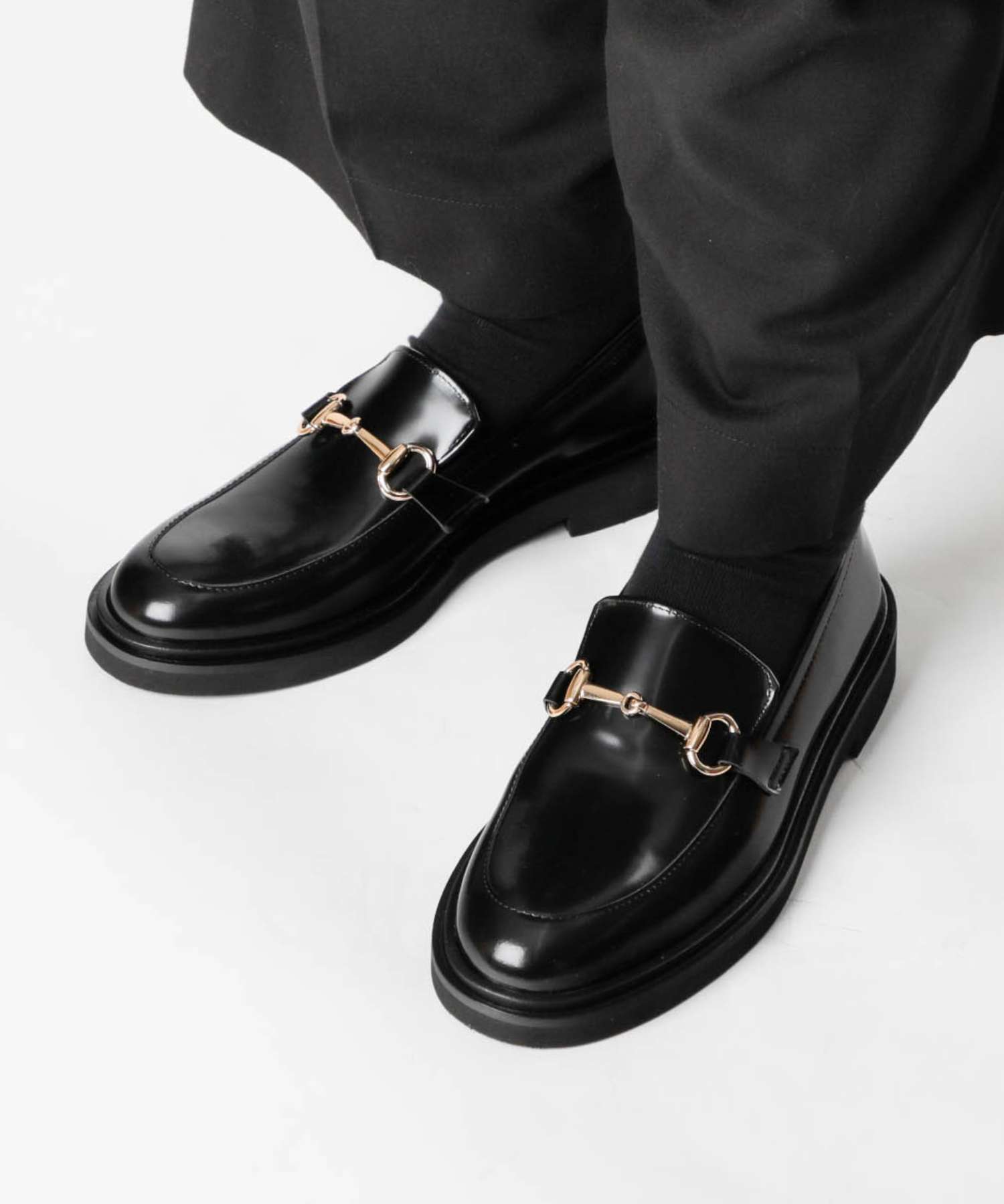 ファビオルスコーニ FABIO RUSCONI RCN 5127 ABRASIVATO ローファー レディース シューズ ブラック 爆買 | FABIO RUSCONI | 01