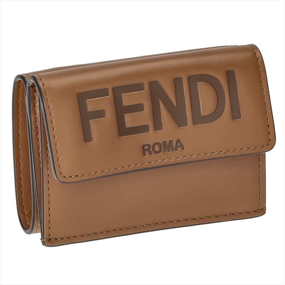 ひ*け様 【美品】フェンディ 8M0395 フェンディローマ マイクロ 三つ折り FENDI（フェンディ） FENDI 8M0395 0AAYZ 三つ折り財布 レディース