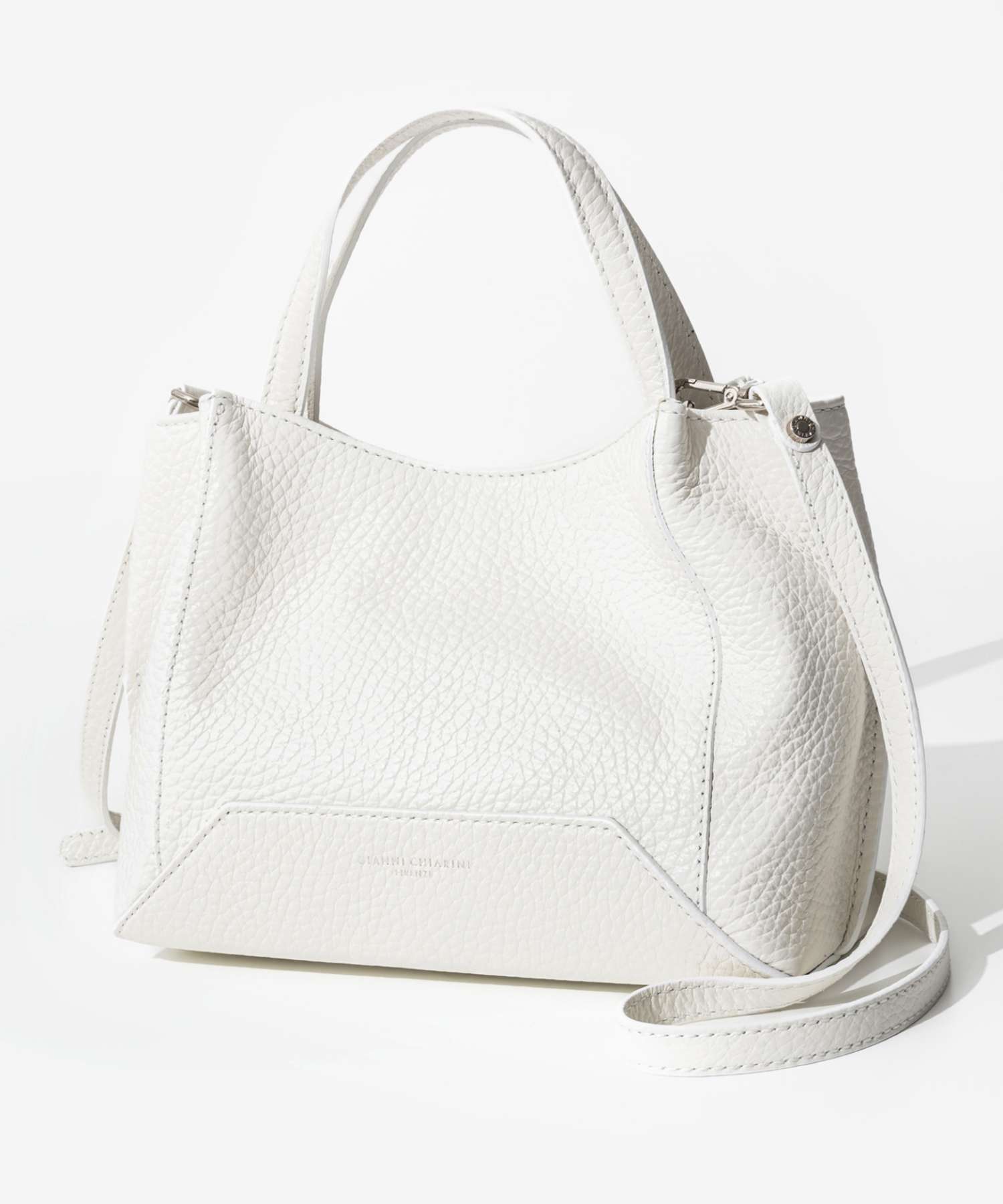 GIANNI CHIARINI ライトグレー トートバッグルドヴィカ