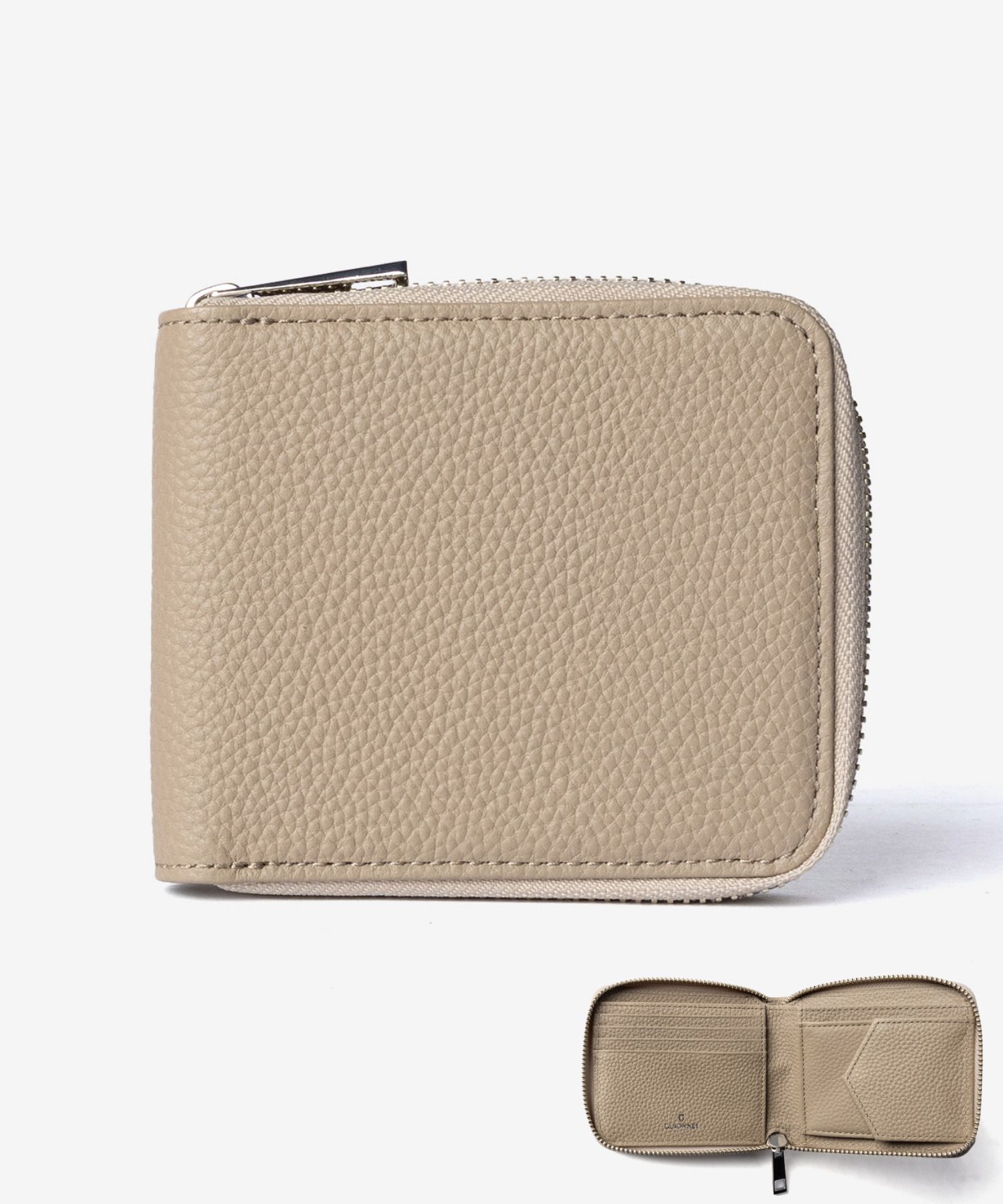 【名入れ】ギオネ GUIONNET DRYGRAIN ZIP WALLET ドライグレイン ジップウォレット PG508 ラウンドジップ 二つ折り財布 レザー ユニセックス 財布 | GUIONNET | 03