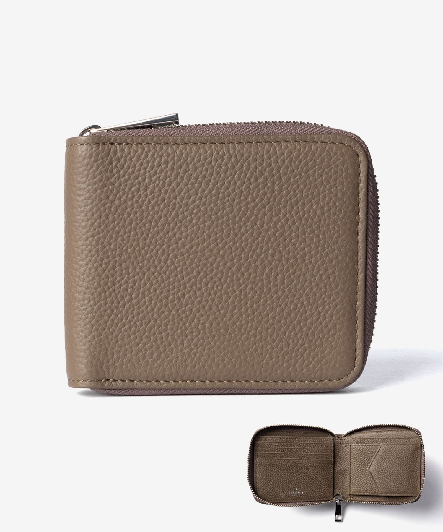【名入れ】ギオネ GUIONNET DRYGRAIN ZIP WALLET ドライグレイン ジップウォレット PG508 ラウンドジップ 二つ折り財布 レザー ユニセックス 財布 | GUIONNET | 05