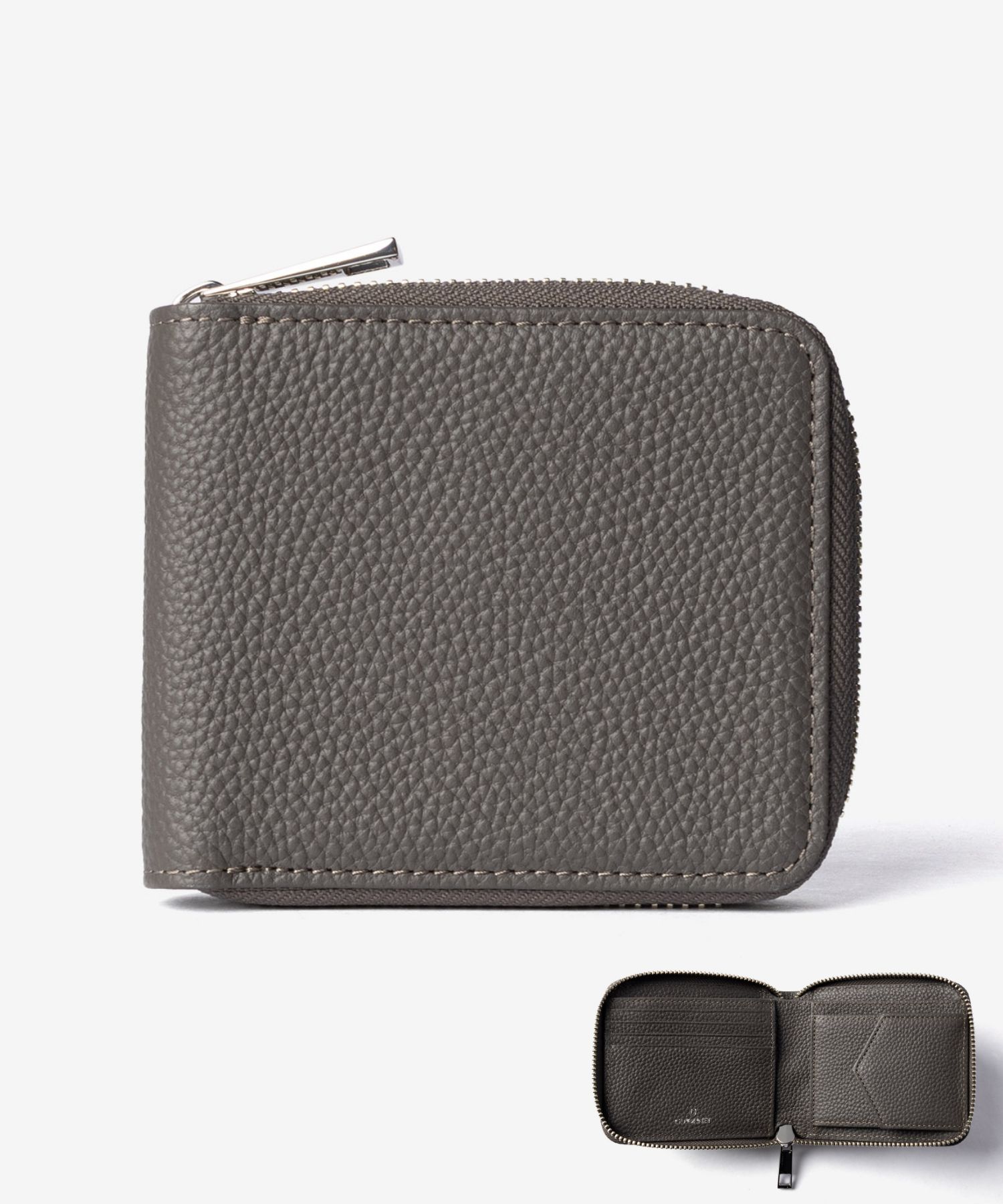 【名入れ】ギオネ GUIONNET DRYGRAIN ZIP WALLET ドライグレイン ジップウォレット PG508 ラウンドジップ 二つ折り財布 レザー ユニセックス 財布 | GUIONNET | 07