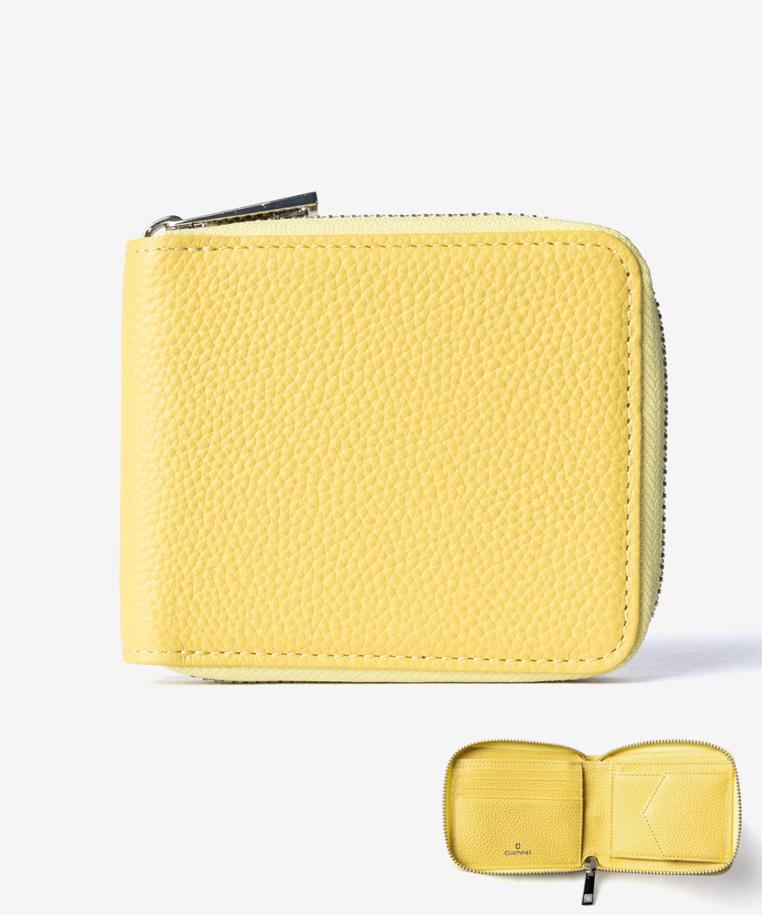 【名入れ】ギオネ GUIONNET DRYGRAIN ZIP WALLET ドライグレイン ジップウォレット PG508 ラウンドジップ 二つ折り財布 レザー ユニセックス 財布 | GUIONNET | 11