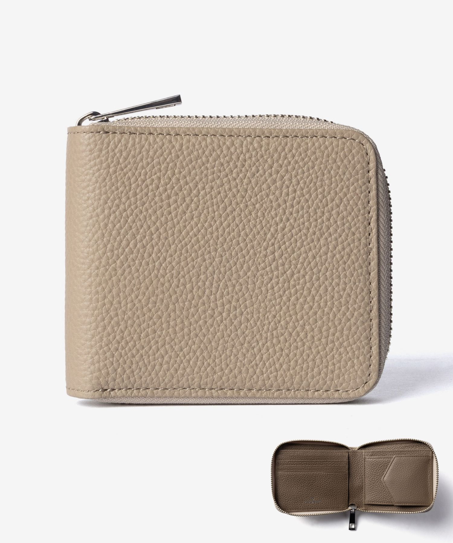 【名入れ】ギオネ GUIONNET DRYGRAIN ZIP WALLET ドライグレイン ジップウォレット PG508 ラウンドジップ 二つ折り財布 レザー ユニセックス 財布 | GUIONNET | 16