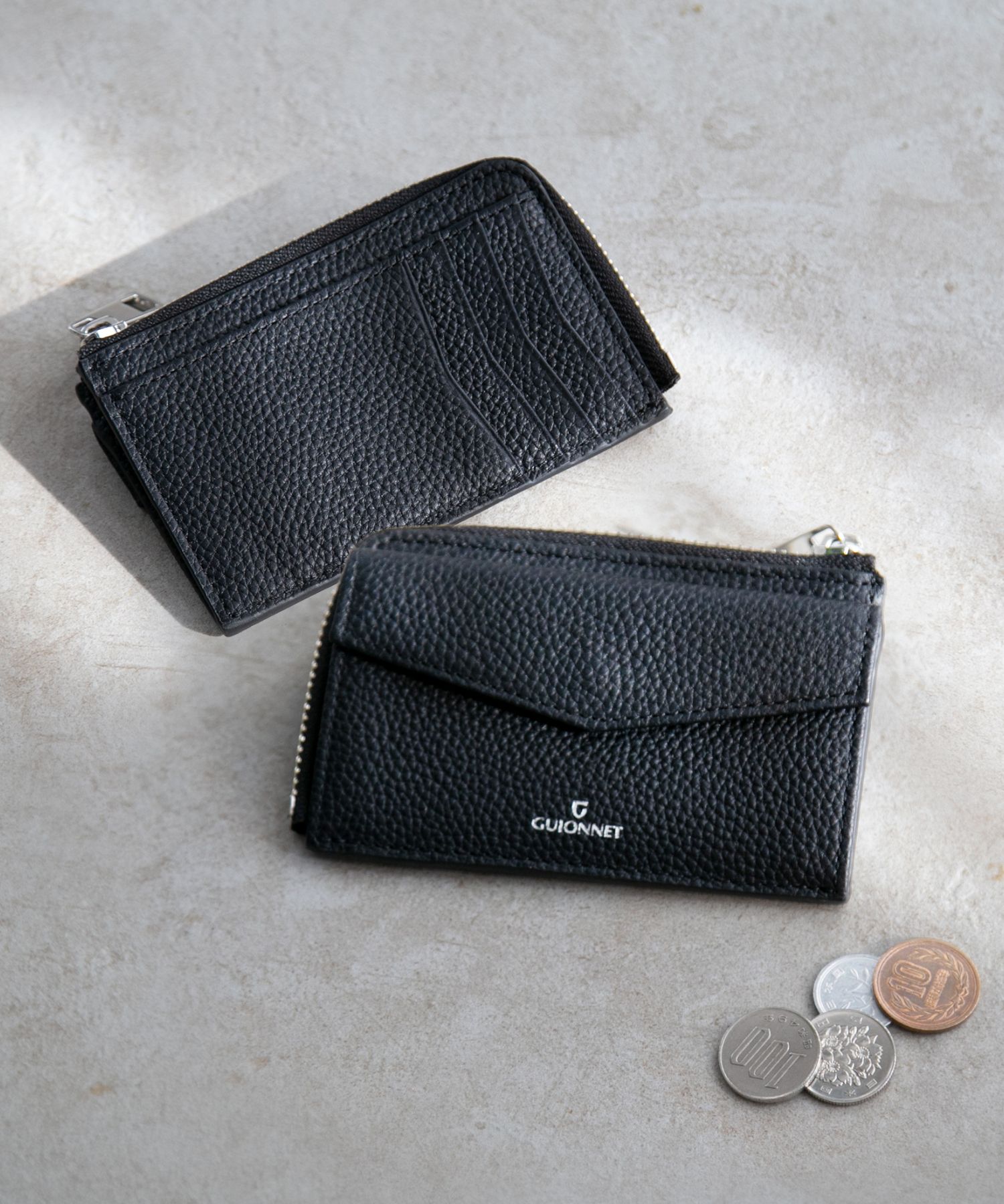 【名入れ】ギオネ GUIONNET DRYGRAIN FRAGMENTCASE ドライグレイン フラグメントケース PG509 コインケース カードケース 小銭入れ レザー ユニセックス 財布 | GUIONNET | 02