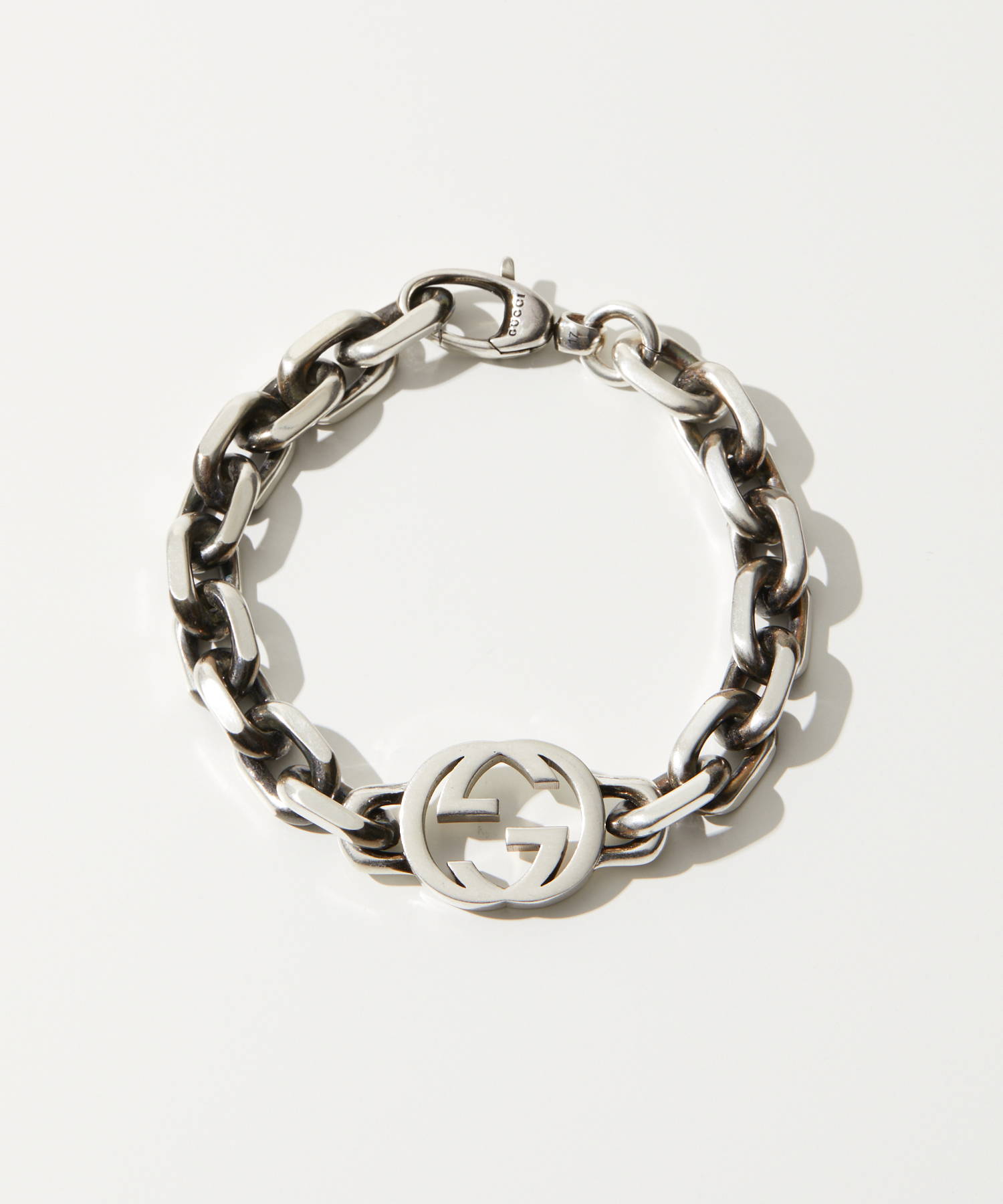 グッチ GUCCI 627068 J8400 ブレスレット INTERLOCKING G BRACELET L 