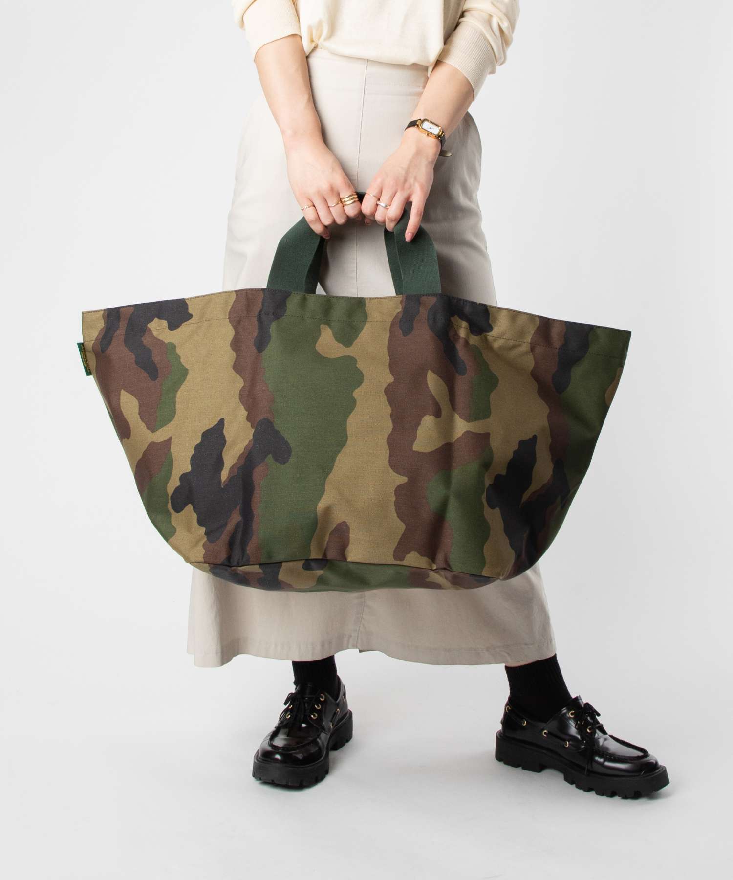 HERVE CHAPELIER バッグ MAXI TOTE 848W エルベシャプリエ Herve Chapelier 848W カモフラージュ
