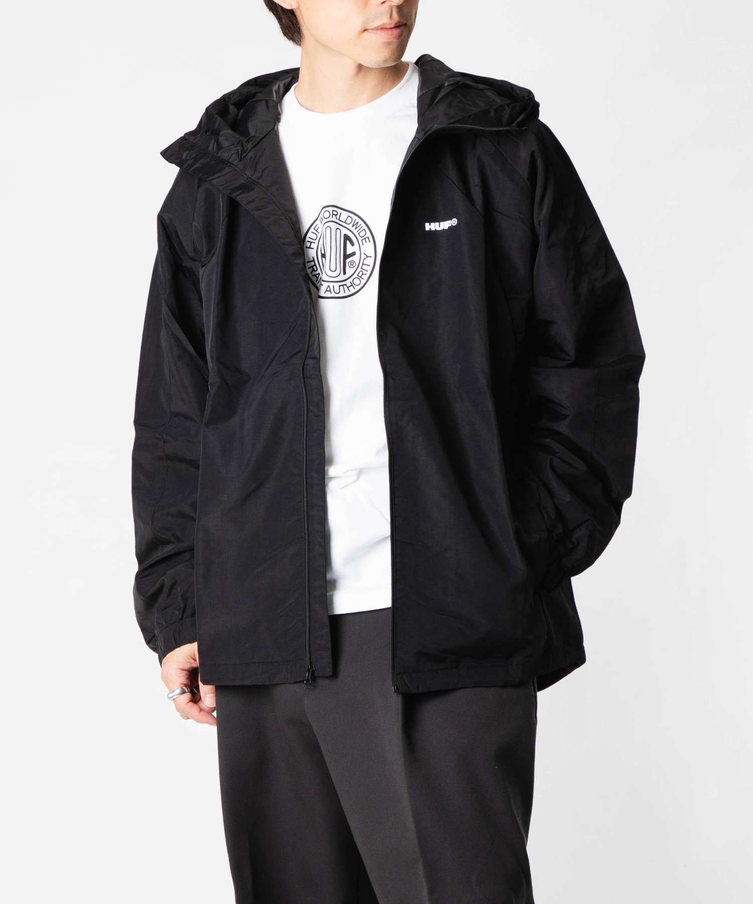 HUF（ハフ） HUF ALL CAPS SHELL JACKET オール キャップス シェル