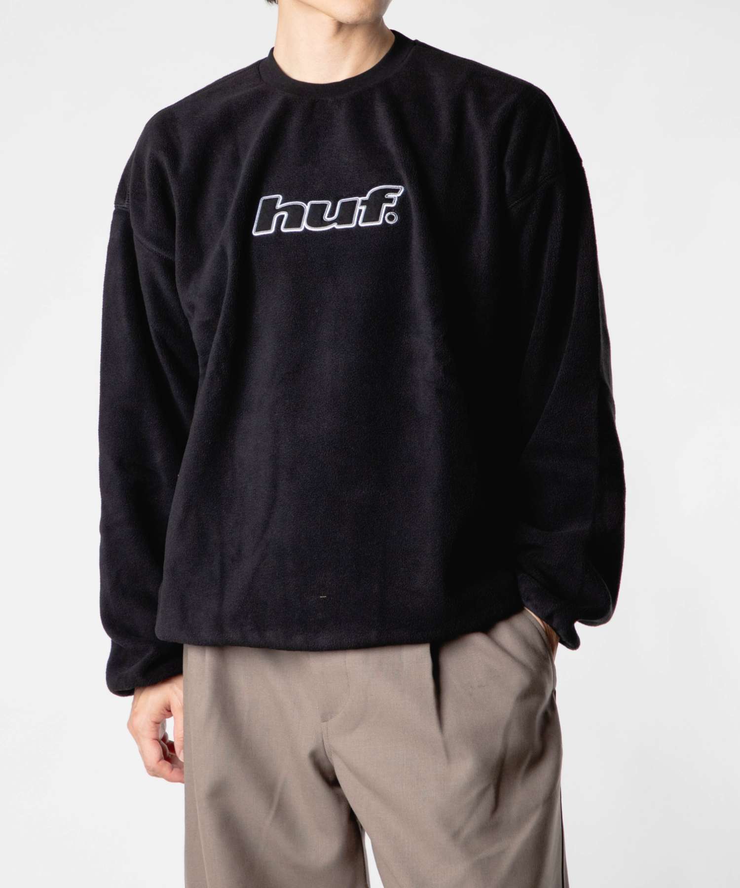 HUF（ハフ） HUF H DOT POLAR FLEECE CREWNECK エイチ ドット ポーラー
