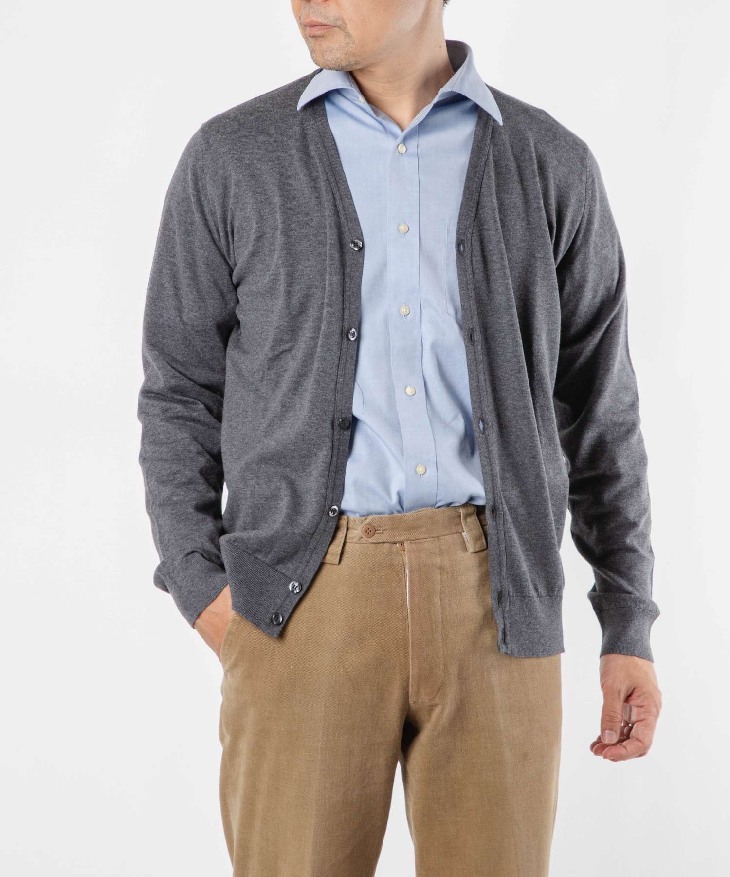 JOHN SMEDLEY ジョンスメドレー カーディガン JOHN SMEDLEY（ジョンスメドレー） 24G Vネックカーディガン