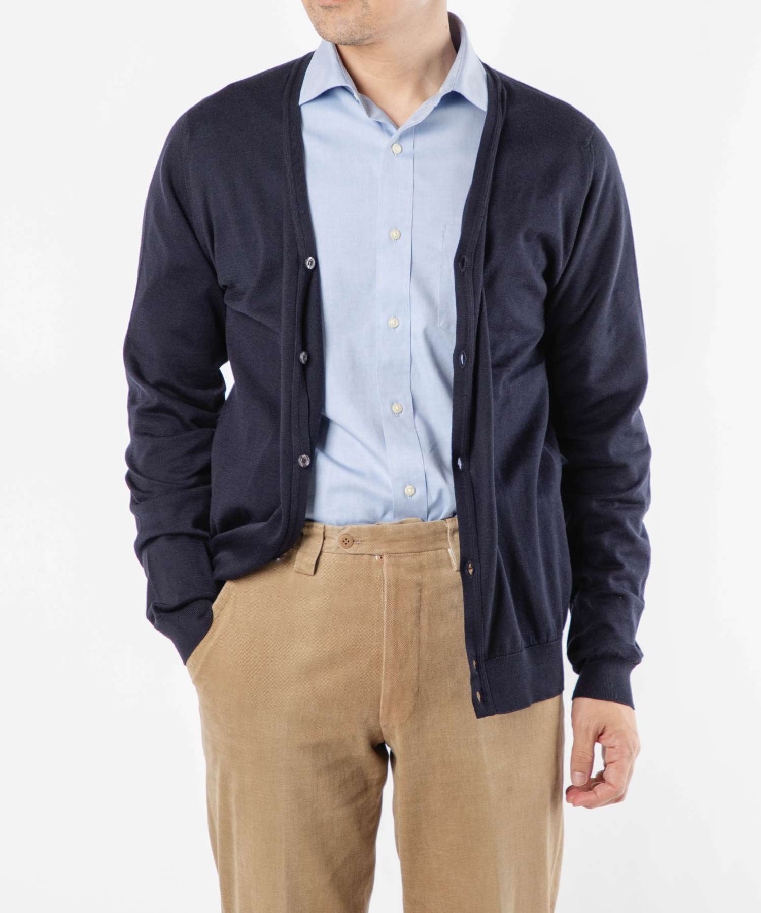 JOHN SMEDLEY ジョンスメドレー　30G カーディガン JOHN SMEDLEY 【FINAL SALE】【sizeS】JOHN SMEDLEY【ジョン