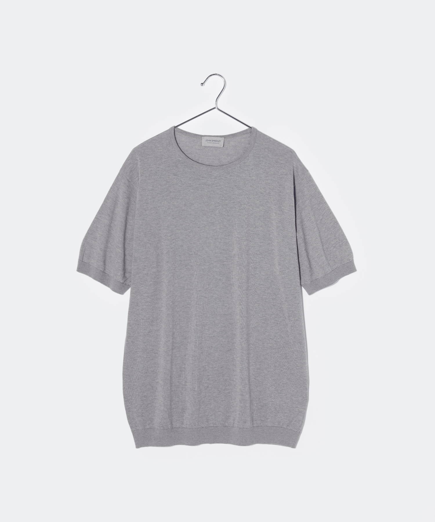 メンズ JOHN SMEDLEY コットン BELDEN 30G ニットT 杢グレー S