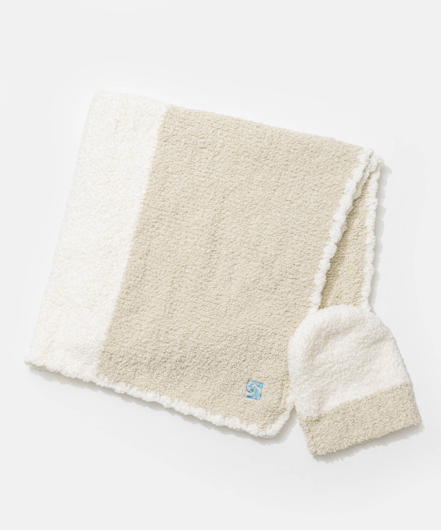 カシウエア Kashwere BBCH-BCB01 ブランケット Baby Blanket-Rugby Center Stripe w/ Cap ベビーブランケット  78×78cm 爆買 | Kashwere | 01