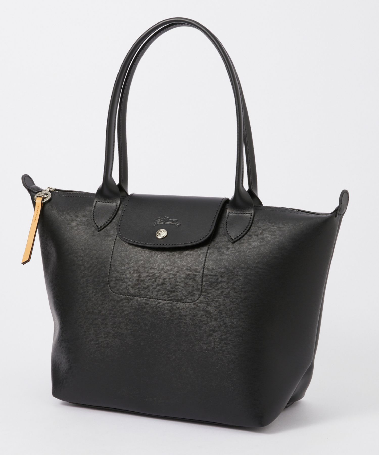 未使用 Longchampブラックナイロン トートバッグ Lサイズ LONGCHAMP（ロンシャン） LONGCHAMP 2605 HYQ トートバッグ LE PLIAGE