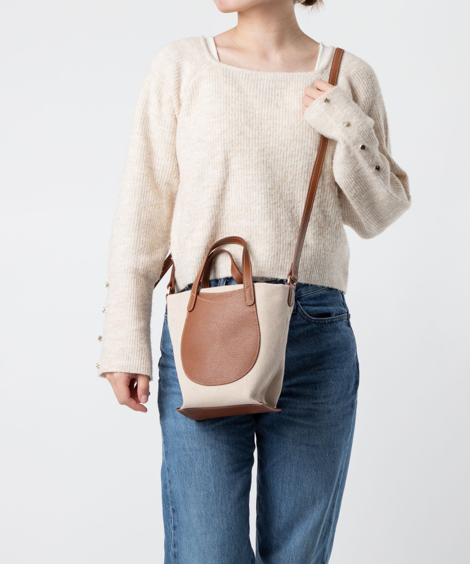 cygne バックコンシャスパワショルトップス　Alex LONGCHAMP（ロンシャン） LONGCHAMP Le Foulonne Toile ル フローネ