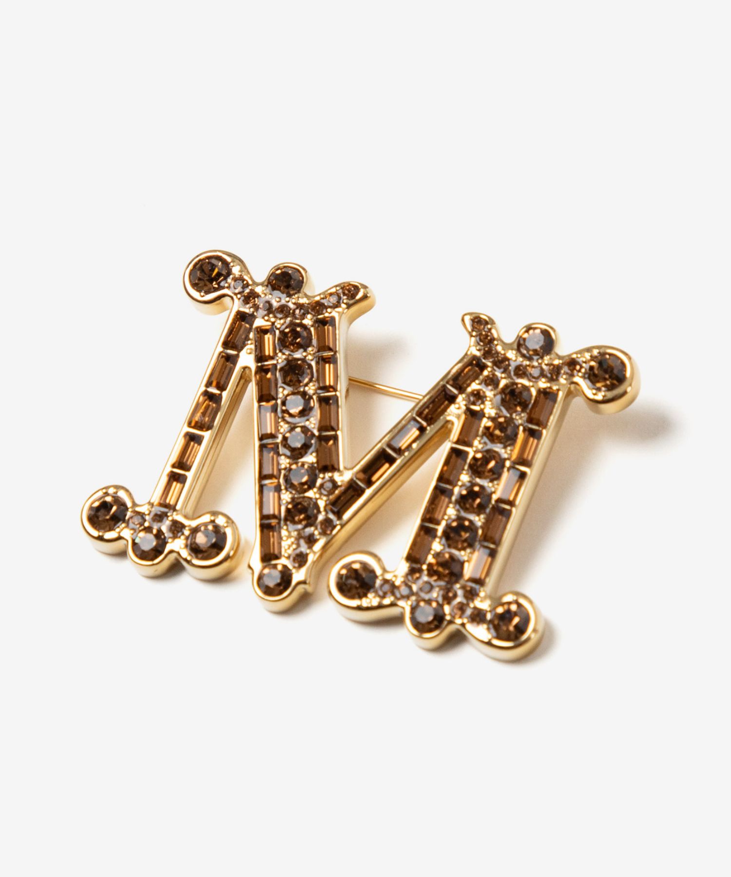 マックスマーラ Max Mara BATH2 バス 2 Crystal-adorned Monogram brooch クリスタル アドーンド モノグラム ブローチ 2424756092600 レディース アクセ 爆買 | Max Mara | 02