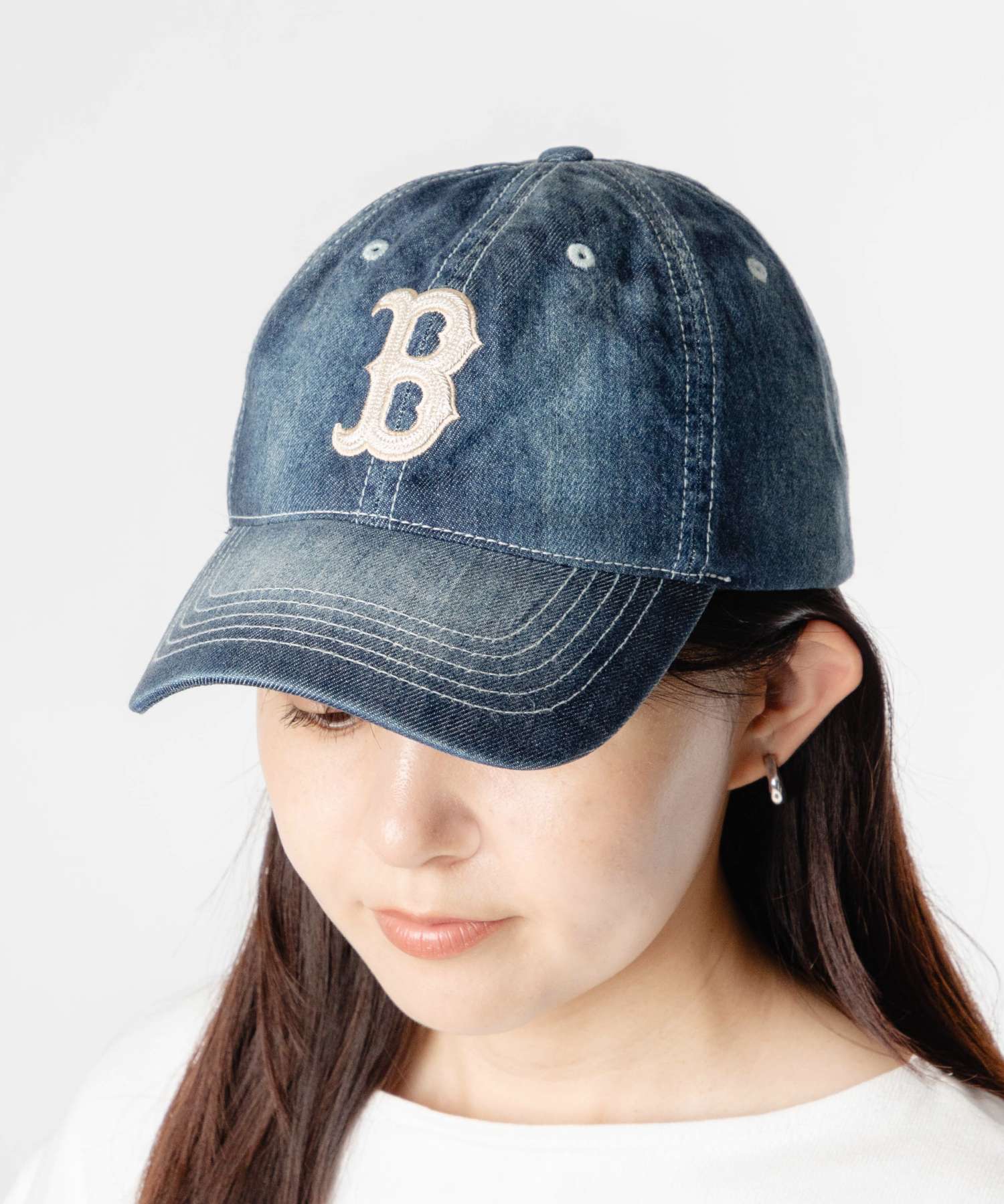エムエルビーコリア MLB Korea BASIC DENIM UNSTRUCTURED BALLCAP ベーシック デニム アンストラクチャード ボールキャップ 3ACPB126N | MLB | 03