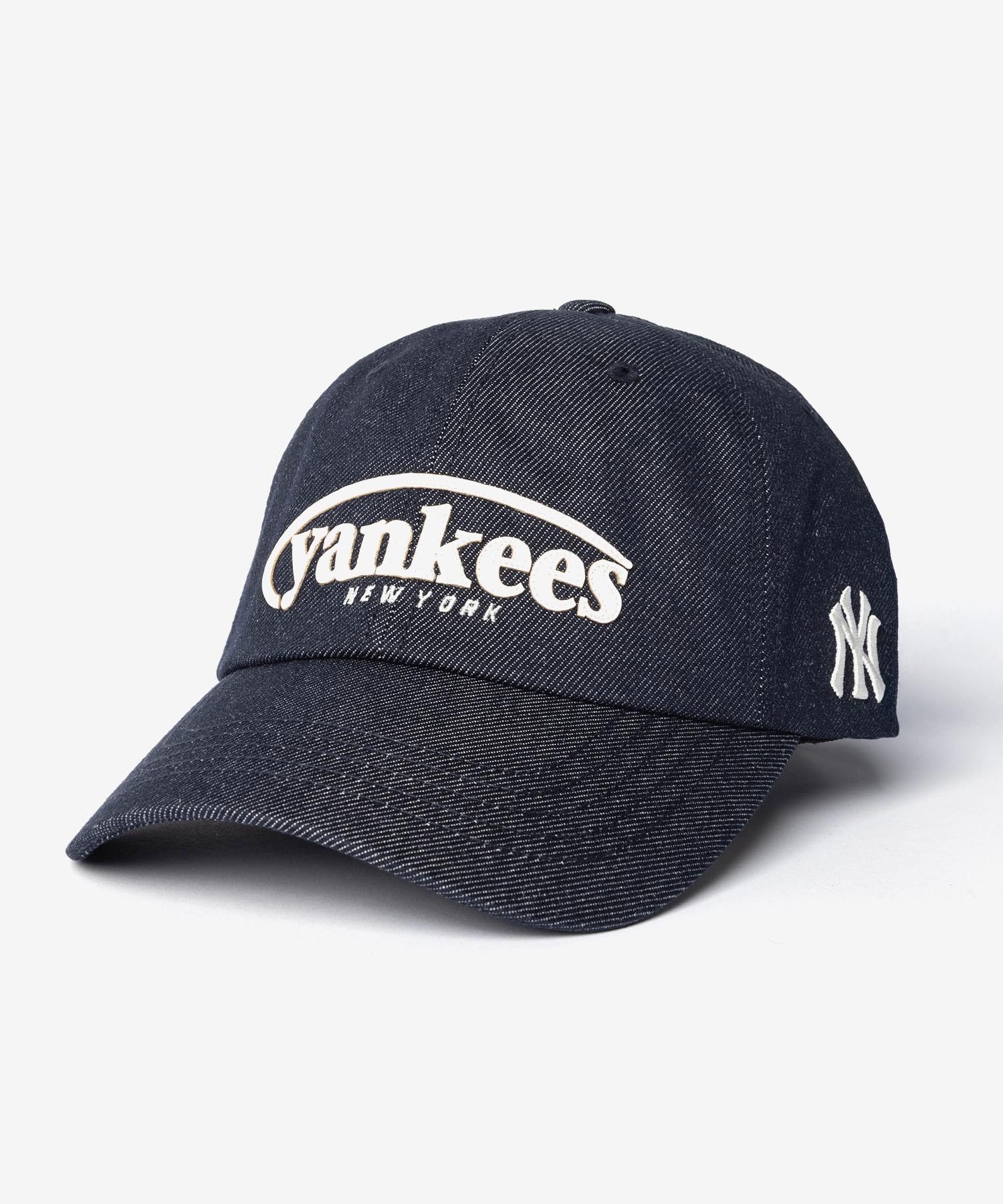 エムエルビーコリア MLB Korea Vintage Denim Curve Logo Unstructured Ballcap ヴィンテージデニム カーブロゴ アンストラクチャード 3ACPV196N | MLB | 02