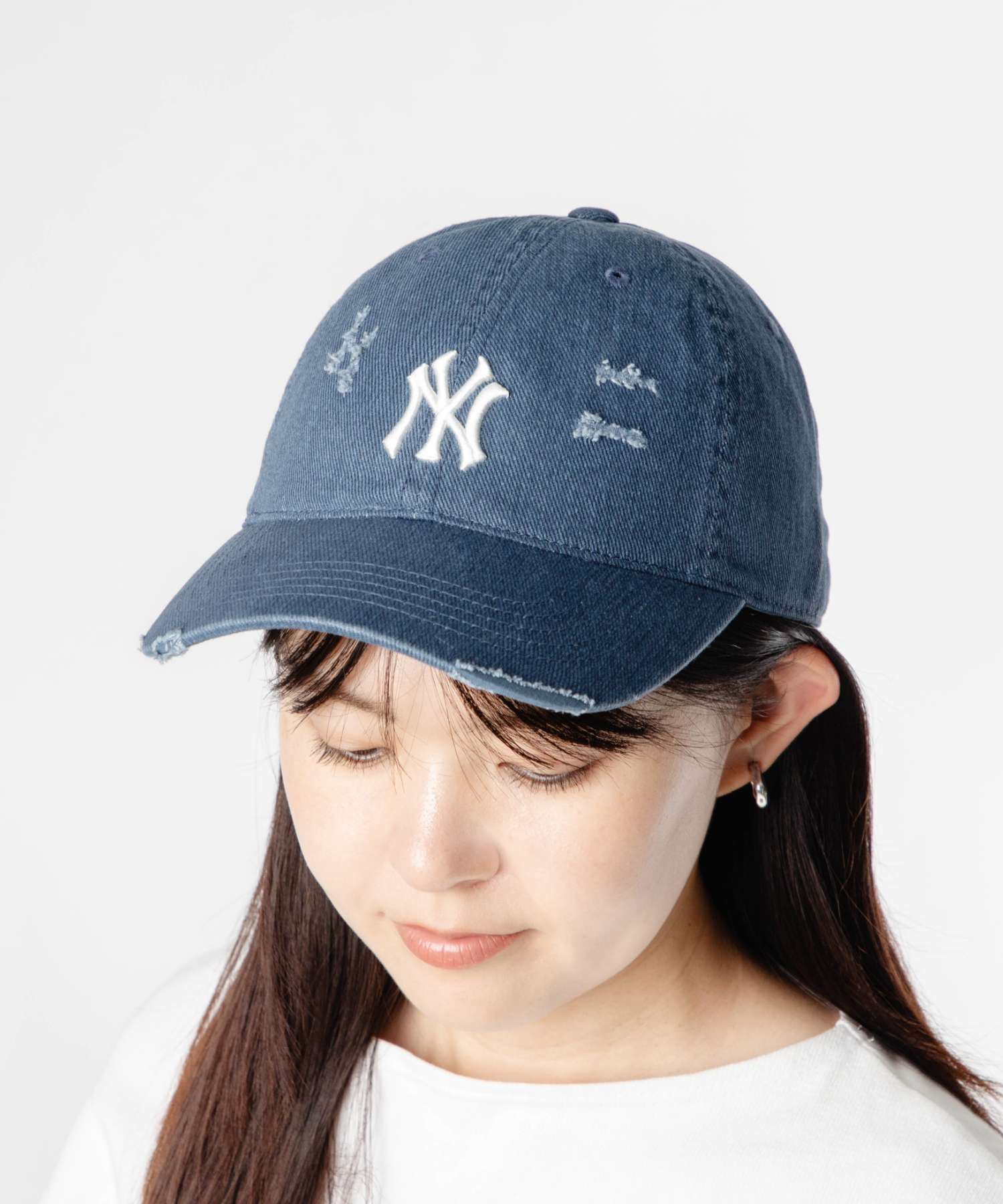 エムエルビーコリア MLB Korea DAMAGE WASHING UNSTRUCTURED BALL CAP ダメージウォッシュ アンストラクチャード ボールキャップ 3ACPVV34N | MLB | 01