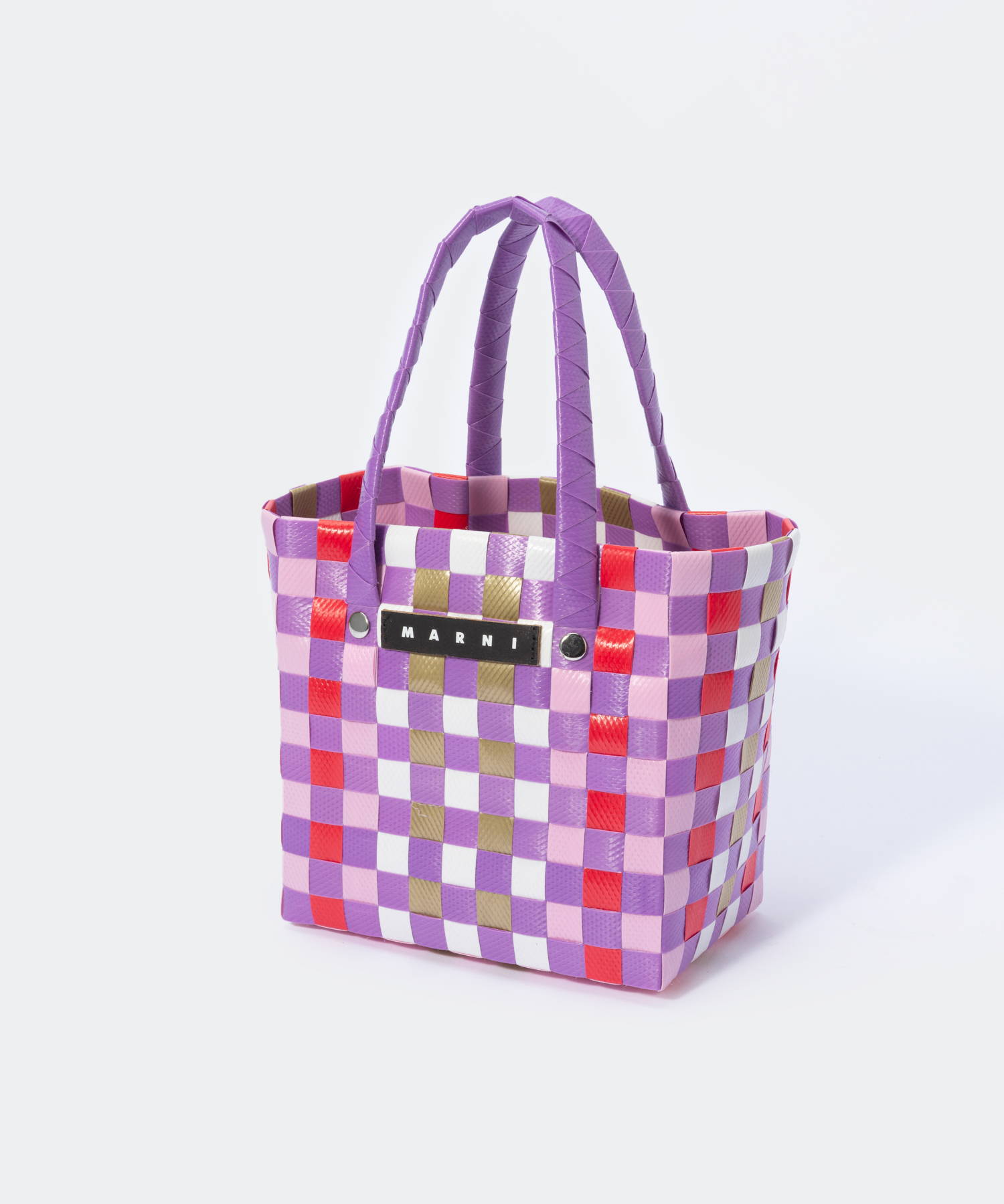 MARNI マルニ かごバッグ 紫・黄・ピンク マルニ MARNI ハンドバッグ かごバッグ バスケットバッグ キッズ