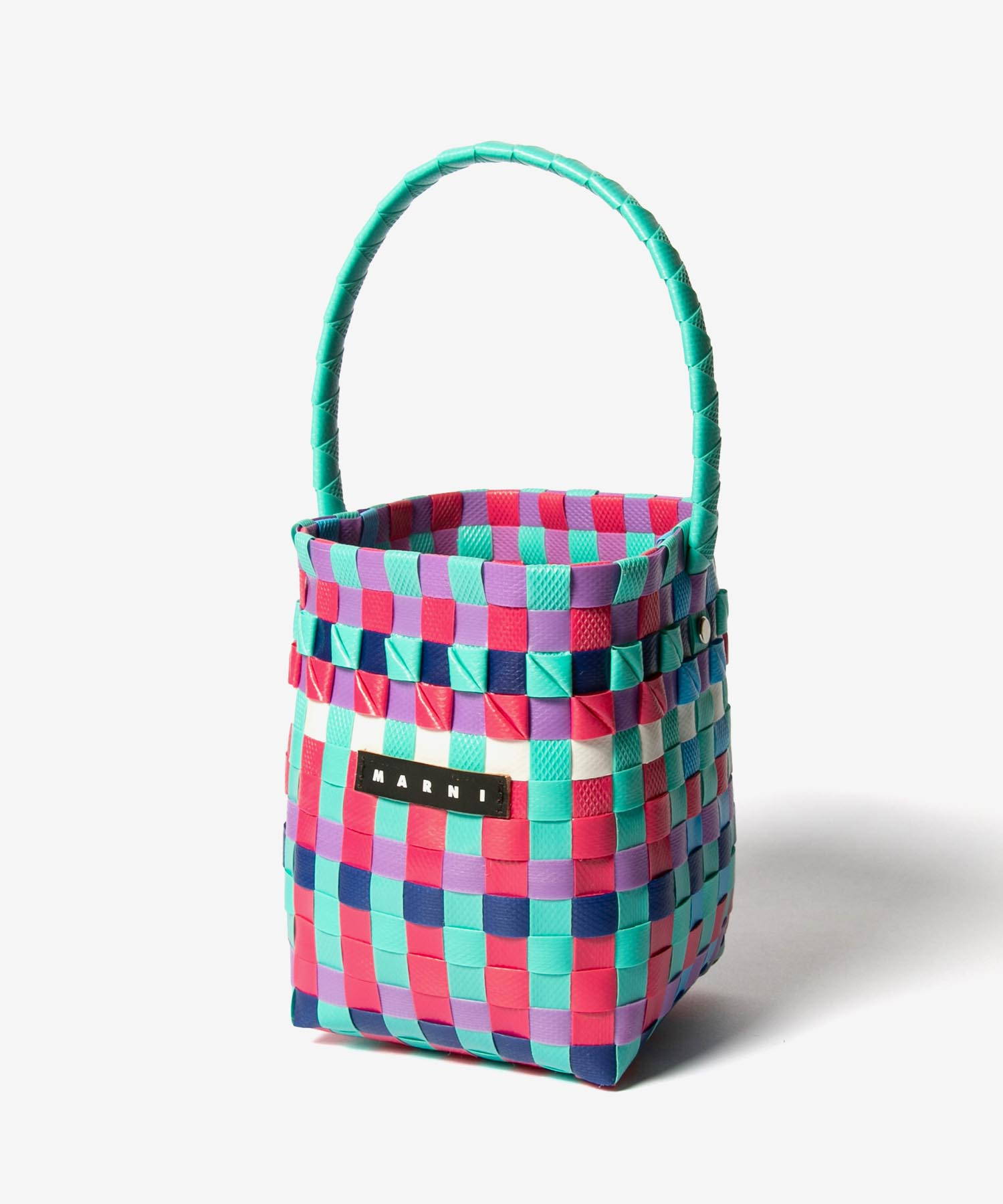 MARNI カラフルチェック カゴバッグ マルニ MARNI ハンドバッグ かごバッグ バスケットバッグ キッズ