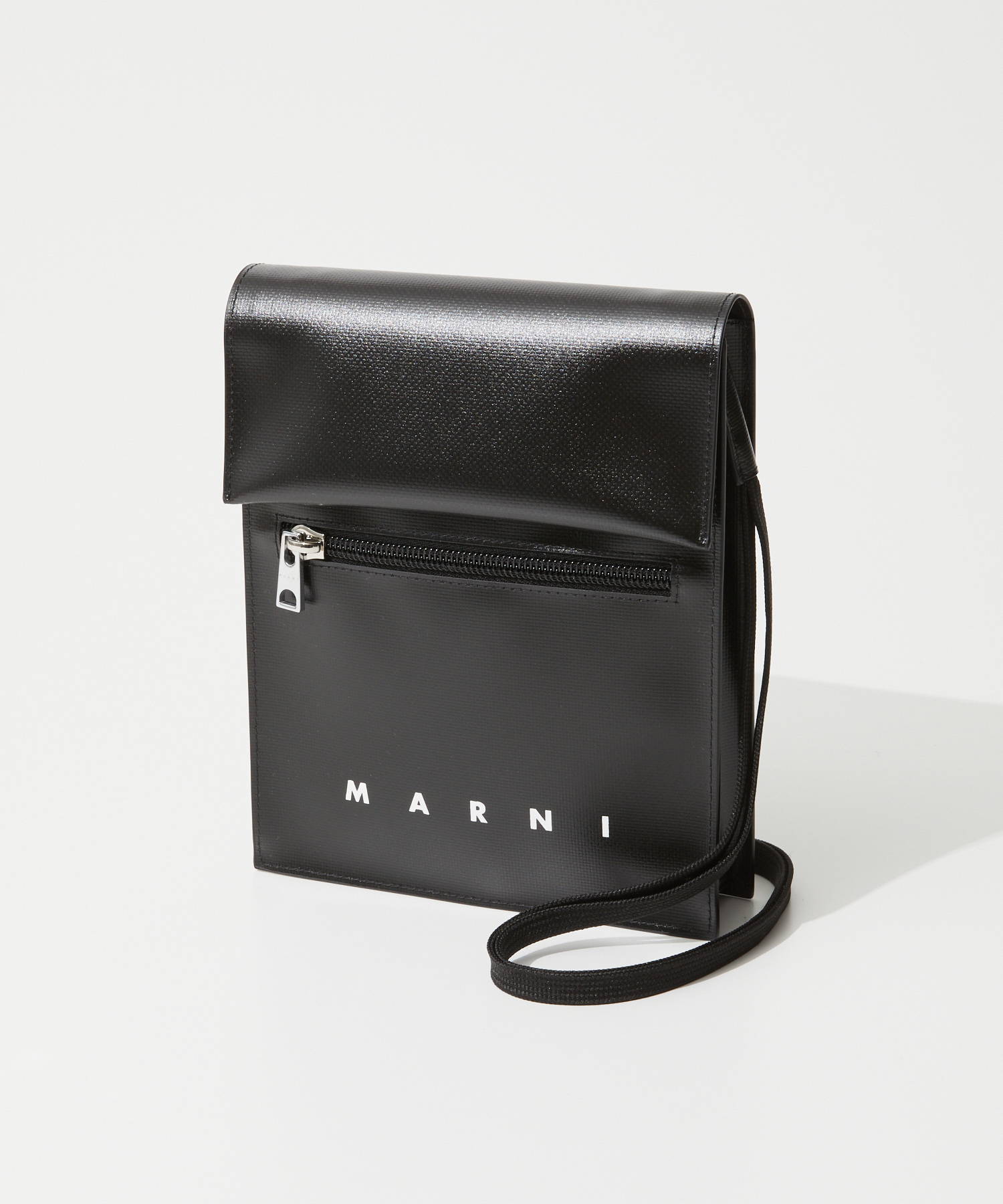 マルニ MARNI SBMQ0036A1 P5769 ショルダーバッグ メンズ バッグ ミニショルダー サコッシュ ポシェット ブラック リーフグリーン｜u-stream｜02