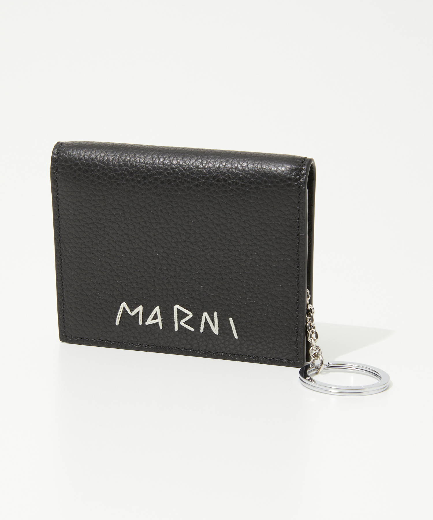 マルニ MARNI PFMO0082U2 P6533 カードケース KEY HOLDER W/RING レディース  ビジネス 無地 レザー ロゴ キーリング付き｜u-stream｜02