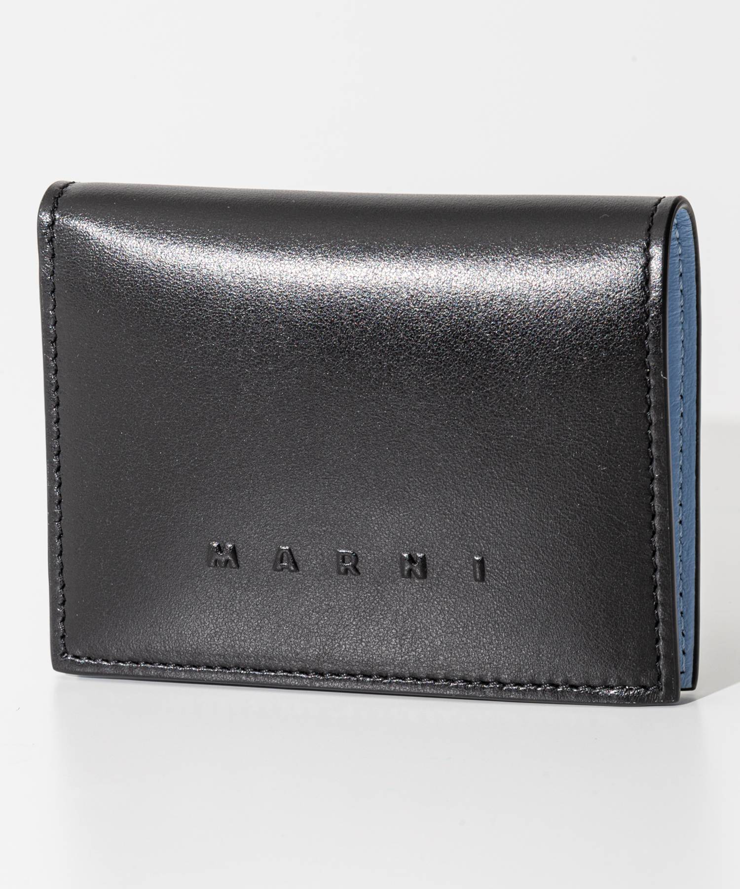 マルニ MARNI PFMOQ14Q09 P5298 二つ折り財布 BILLFOLD レディース 財布 ビルフォード レザー ミニ財布 コンパクトウォレット ロゴ シンプル｜u-stream｜02