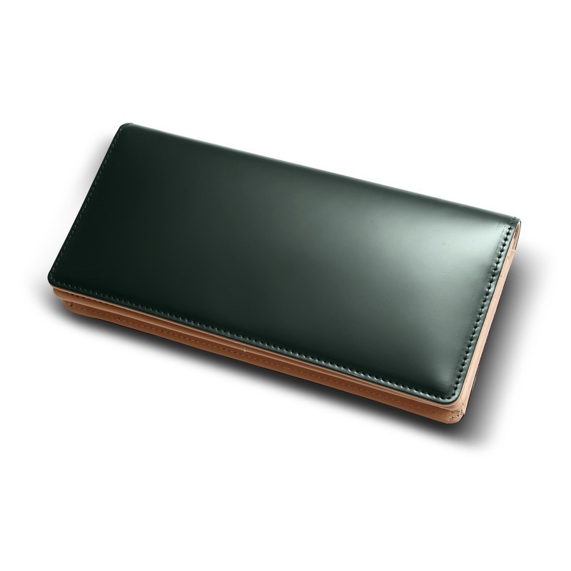 長財布 日本製 コードバン 高級皮革 ロングウォレット 宮内レザー レザー メンズ レディース サイフ 小銭入 本革 財布 二つ折り プレゼント ギフト 父の 爆買 | GUIONNET | 03