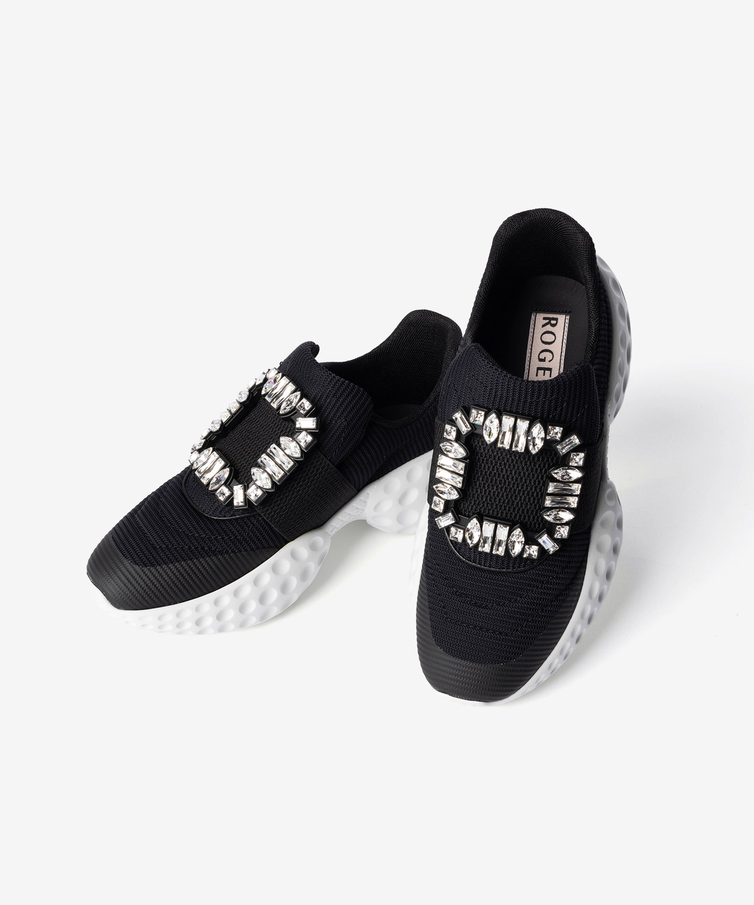 ロジェ ヴィヴィエ ROGER VIVIER VIV RUN LIGHT STRASS BUCKLE ヴィヴ ラン ライト ファブリック スニーカー RVW63731340QPS | Roger Vivier | 01