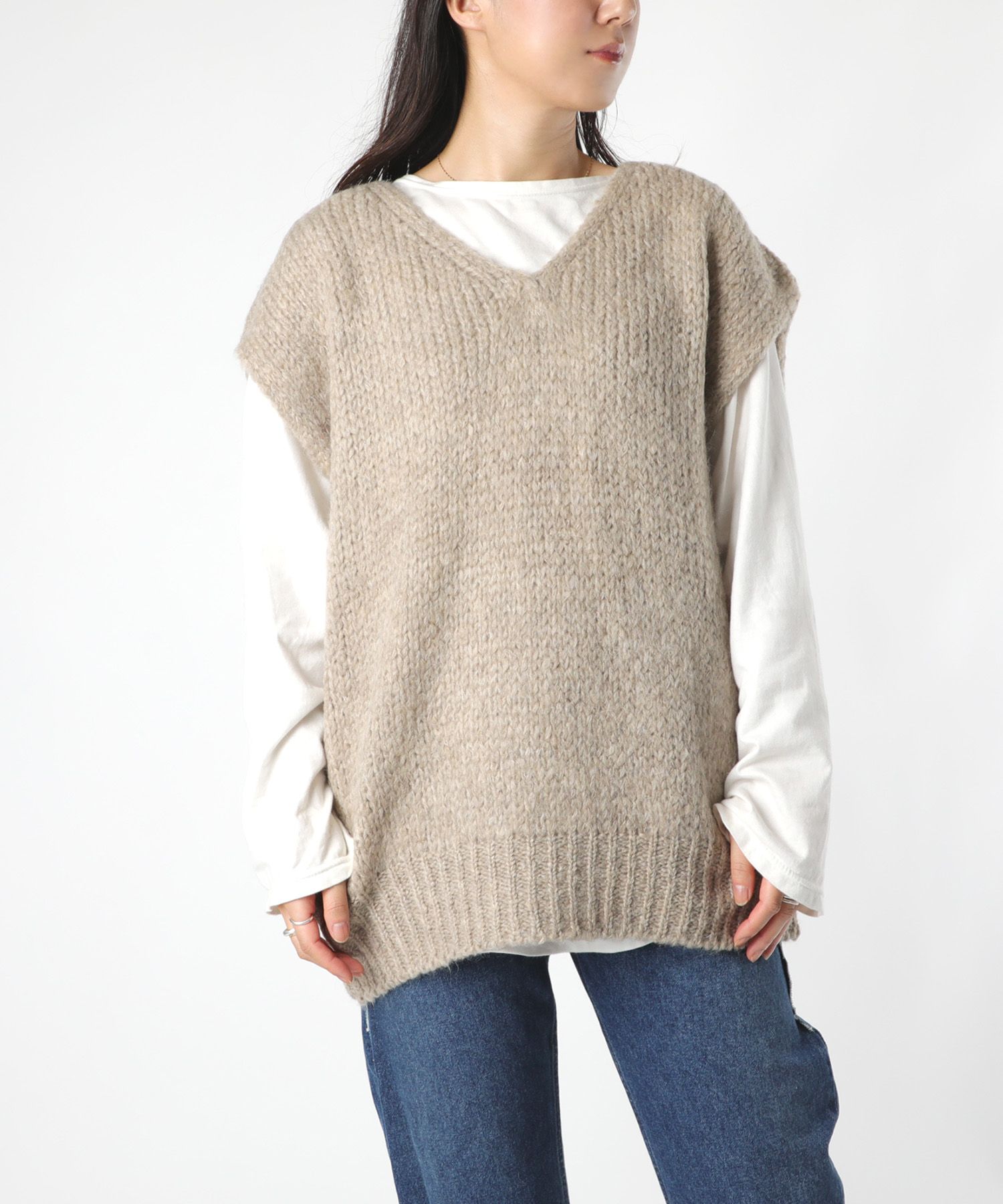 ニット セーター 「追加」TRICOTS JEAN MARC/トリコットジーンマルク VNベスト VARTOUI レディース 追加予約》TRICOTS JEAN MARC/トリコットジーンマルク VNベスト