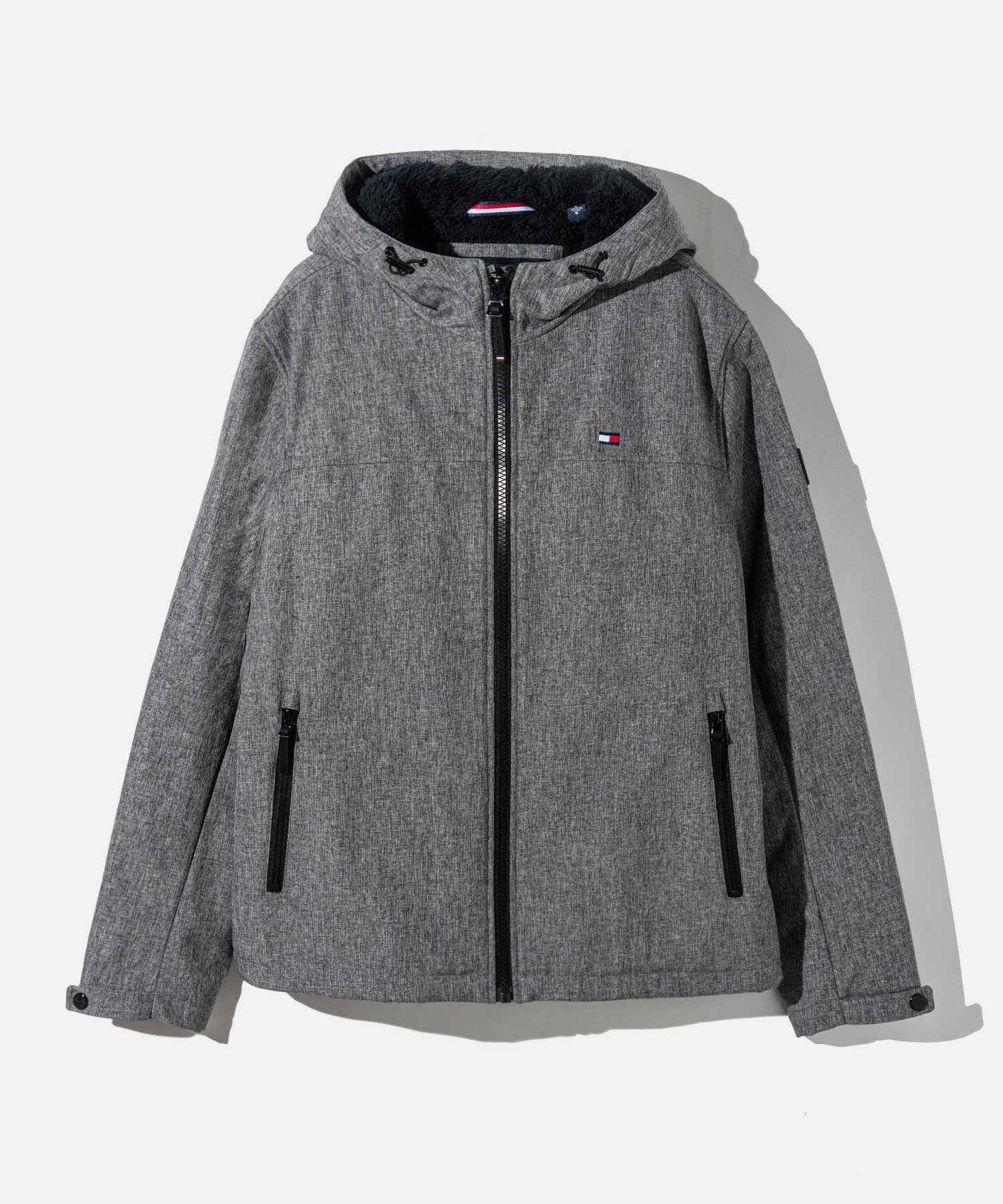 トミーヒルフィガー TOMMY HILFIGER FILLED SOFT SHELL フィールド ソフト シェル 156AP477 ジャケット ジップアップ 裏ボア ロゴ メンズ アウター 爆買 | TOMMY HILFIGER | 02