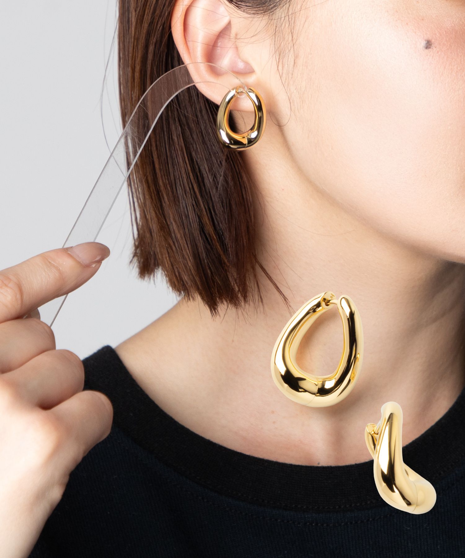 TOM WOOD（トムウッド） TOM WOOD Twist Hoops Gold ツイストフープ