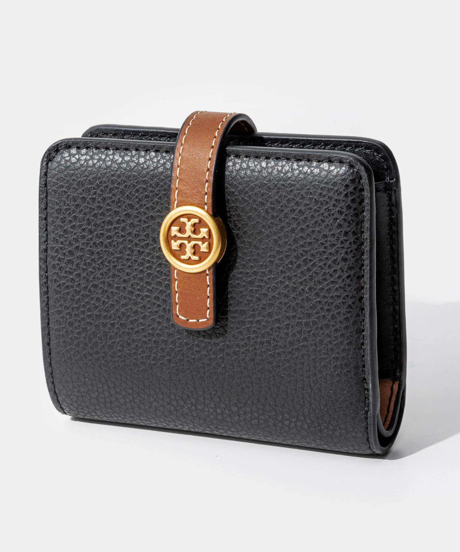 TORY BURCH トリーバーチ 二つ折り財布 ROBINSON PEBBLED BI