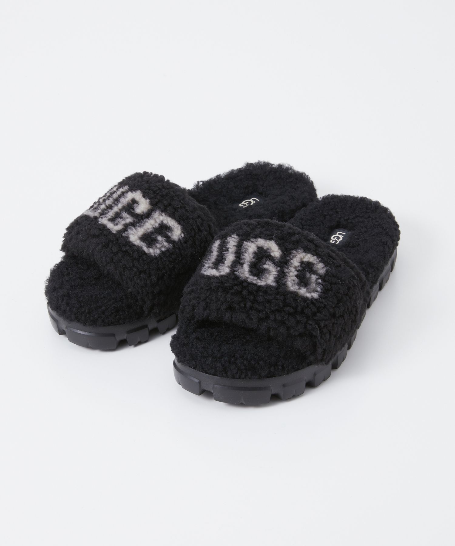 アグ UGG 1132891 サンダル コゼッタ カーリー グラフィック レディース シューズ スライドサンダル ボア COZETTA CURLY  GRAPHIC ムートン 22.0〜25.0cm