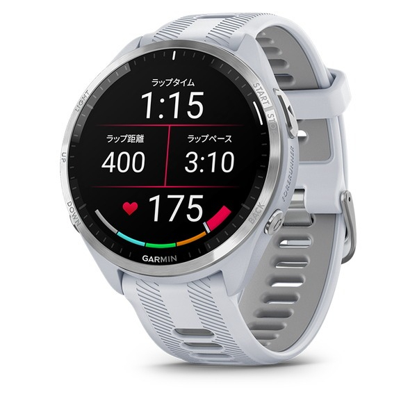 ガーミン GARMIN スマートウォッチ Forerunner 965  時計 白 黒  ランニング アスリート ウォーキング サイクルブラック ホワイトの画像