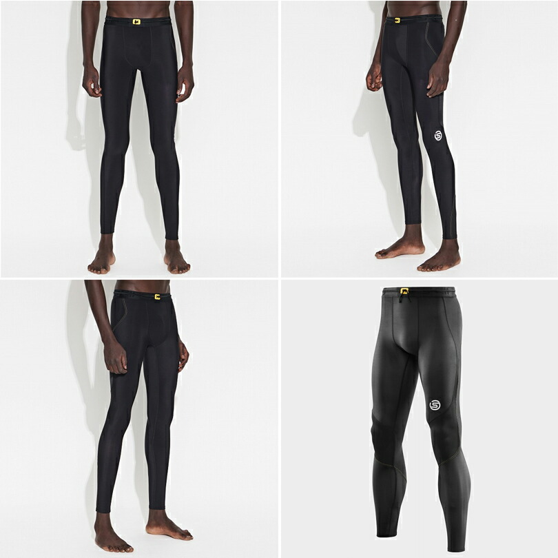 ブラックSサイズ SERIES-3 コンプレッション スキンズSKINS着圧 SKINS（スキンズ） コンプレッション 着圧 タイツ メンズ SERIES-3 ウォーキング・ランニングウェア