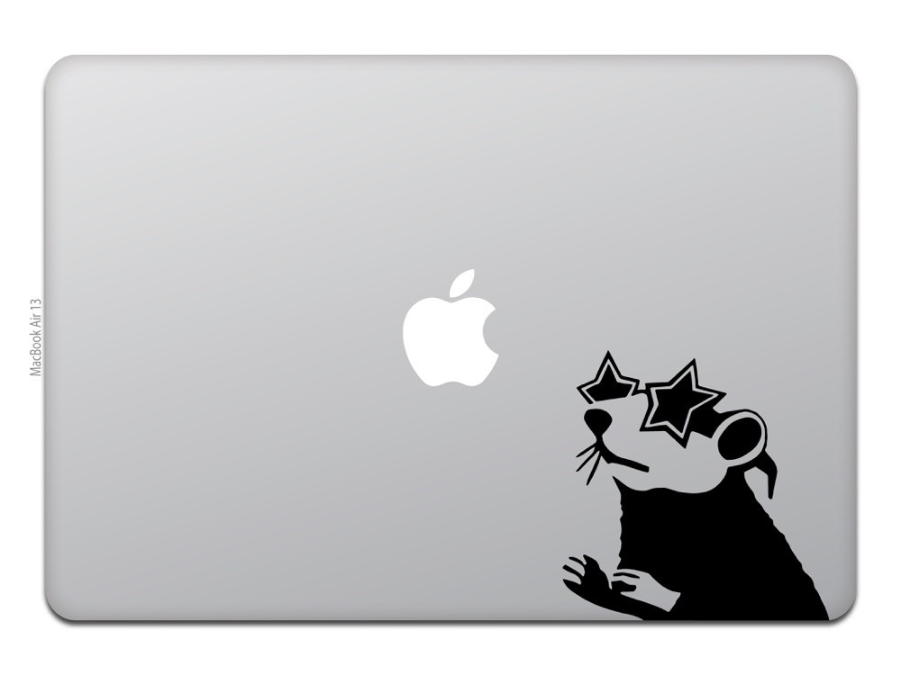 MacBook Air シルバー 猫のステッカー付き MacBook Air / Pro マックブック ステッカー シール アニメ